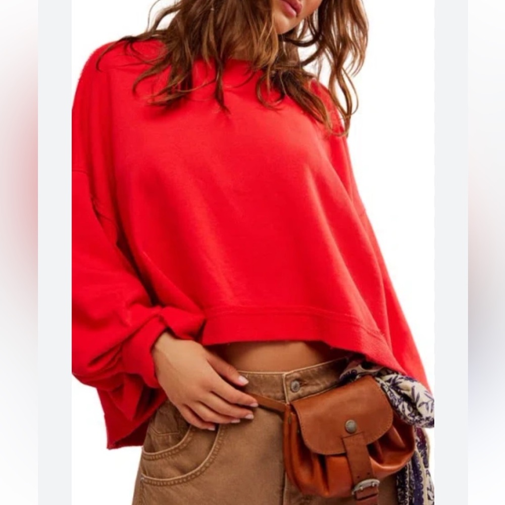 Free People heart sweater- large